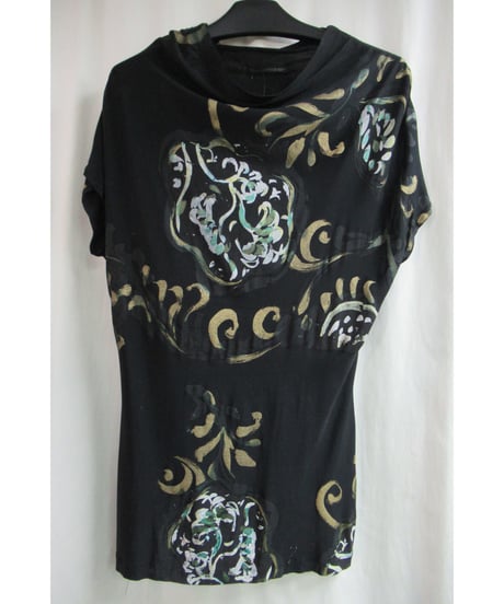 95ss yohji yamamoto femme vintage 花プリントカットソー FB-T13-235