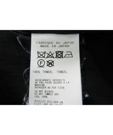 20ss yohji yamamoto pour homme パチポケットデザイン スタンドカラーブラウス（HN-B44-222）