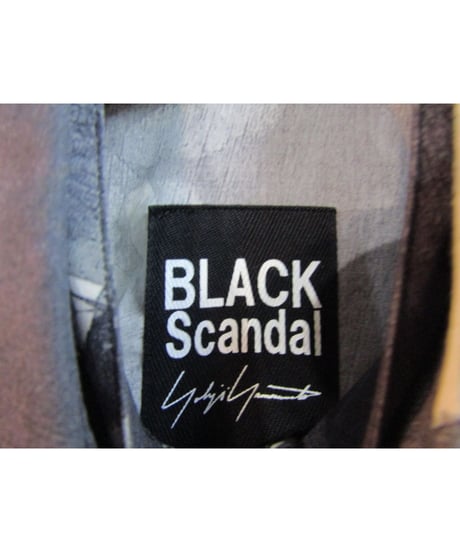 19ss BLACK Scandal yohji yamamoto メッセージロングブラウス NH-B29-041