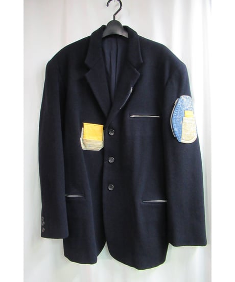 難あり 91aw yohji yamamoto pour homme vintage 紺 ウルトラマン ジャケット