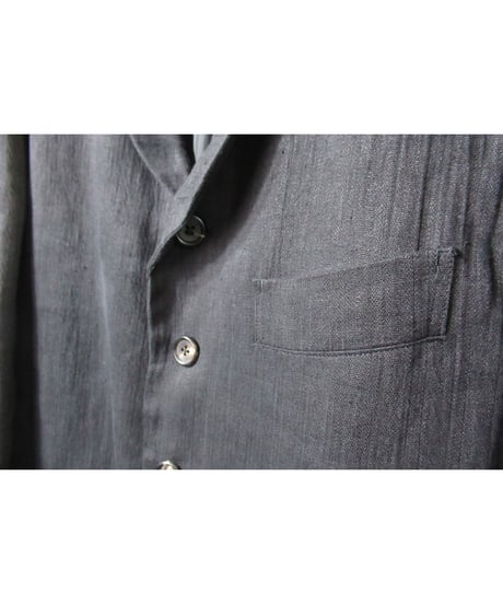 80’s yohji yamamoto pour homme vintage 燕尾 ショールカラーデザイン 麻 ジャケット（HJ-21）