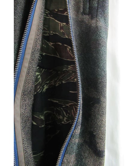 2014AW yohji yamamoto pour homme GOTHICチャーム付き 迷彩プリントサルエルパンツ（HF-P14-128）
