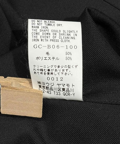 Ground Y yohji yamamoto ダブルジップロングジャケット（GC-B06-100）
