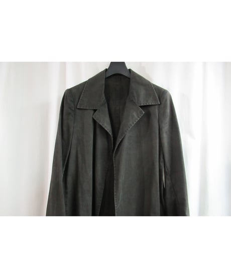 Y's yohji yamamoto カーキ ボタンレスシンプルジャケット YM-J15-055