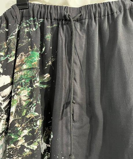 Ground Y yohji yamamoto プリントサルエルパンツ（GE-P08-203）