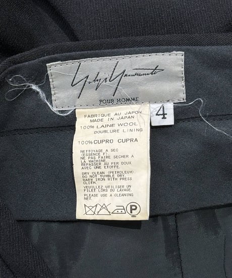 2003SS yohji yamamoto pour homme デザインポケットパンツ（HQ-P25-100）