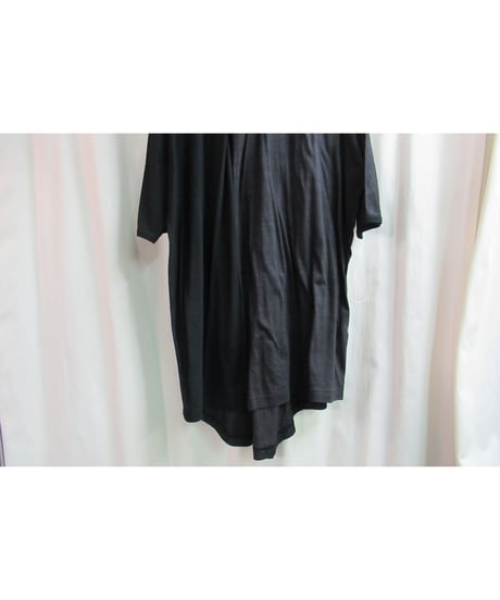 yohji yamamoto +noir ドルマンスリーブ 切替えデザインワンピース NO-T34-078