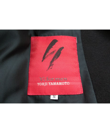 90’s 赤タグ Y's for men yohji yamamoto vintage 三つ釦 シンプルロングコート（MI-C50-130）