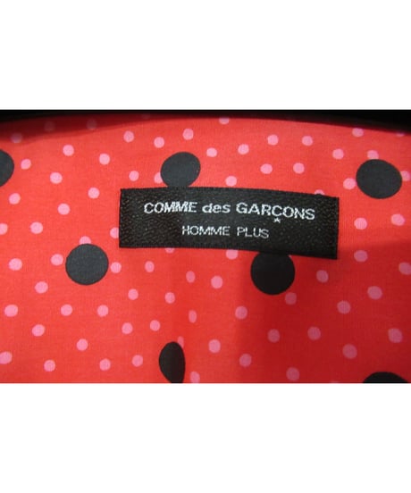 AD2002 COMME des GARCONS HOMME PLUS ドット切替えデザインブラウス PG-B045