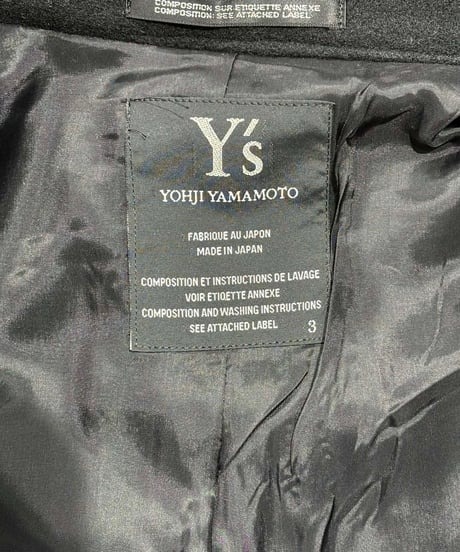 Y's yohji yamamoto チェスターコート（YN-C02-192）