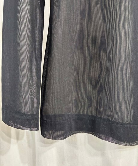 2007SS yohji yamamoto +NOIR シースルーカットソー（NY-T41-600）