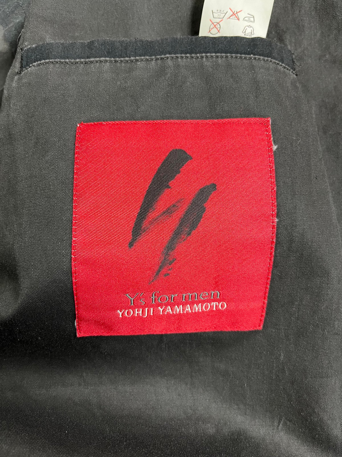 ウール2005AW Y's for men 赤ラベル スタンドカラージャケット