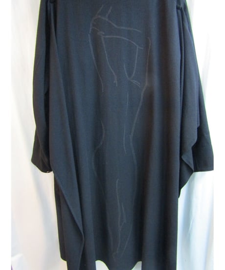 レア 1点物 17aw yohji yamamoto pour homme マント付2wayロングドレス HK-D19-124