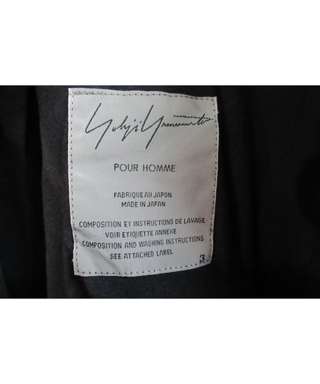 未使用 12ss yohji yamamoto pour homme バック切替えデザインジャケット HB-J15-809