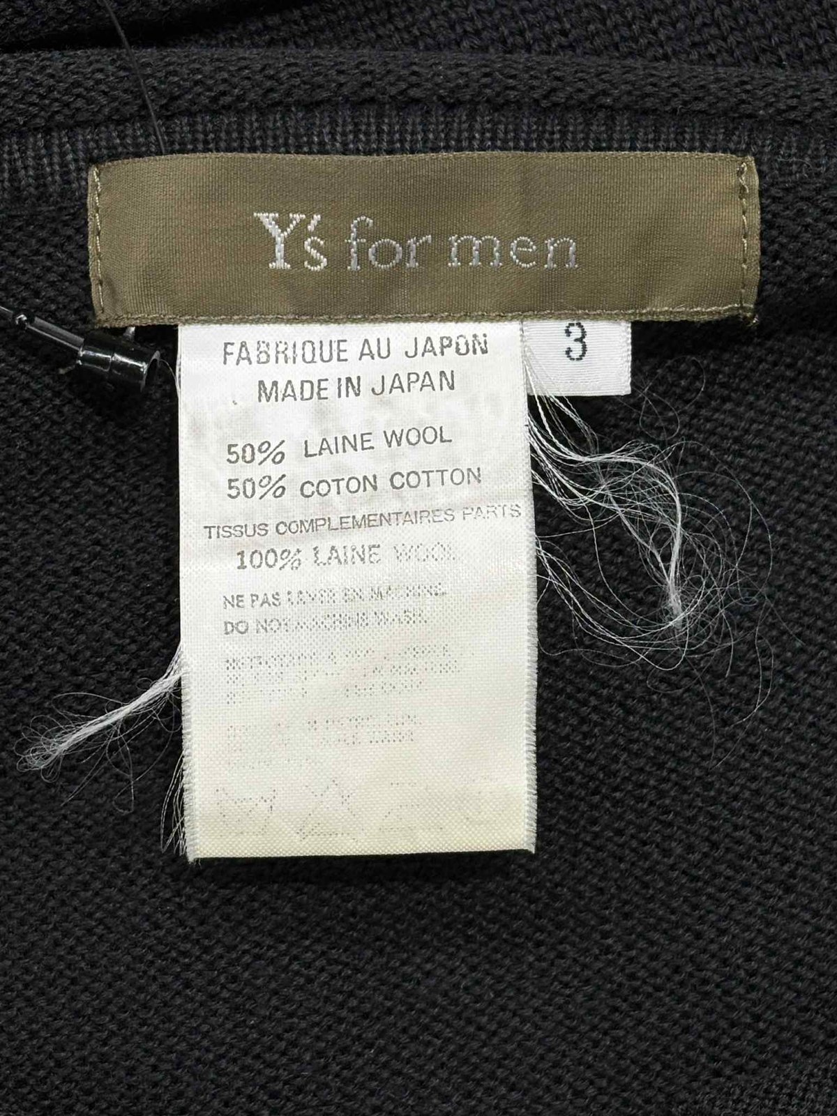 Y's for men yohji yamamoto ジップカーディガン（M-K-206xxx