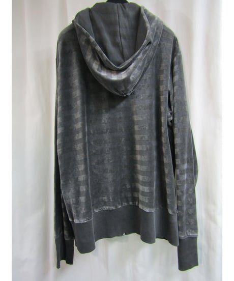 14ss yohji yamamoto pour homme 製品染め ボーダースイングトップパーカー HG-T81-078