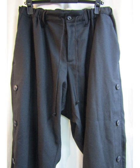 19ss B yohji yamamoto +noir ボタンデザインパンツ NH-P52-101