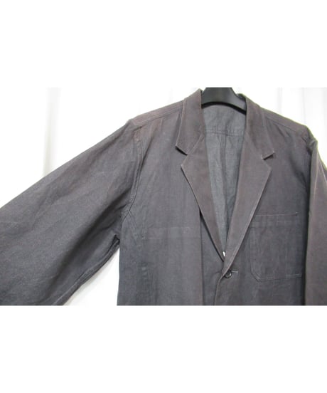 94ss yohji yamamoto pour homme vintage グレー パチポケットデザイン コットンジャケット（HT-J81-005）