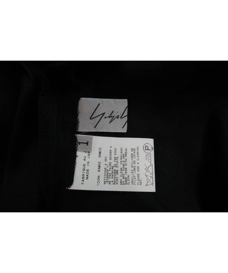 11ss yohji yamamoto femme 麻 スカート付きデザインパンツ FO-P19-305