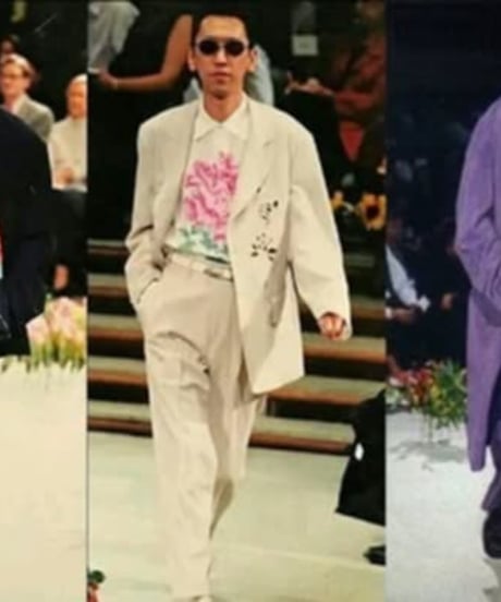 難あり 1996SS yohji yamamoto pour homme vintage 花と少年 花プリントブラウス（H-B-201xxx）
