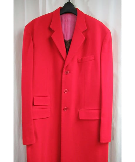 レア 09aw yohji yamamoto pour homme 赤 ケルベロス ドクタージャケット HZ-J67-149