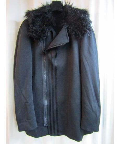 Y-3 yohji yamamoto ファー付ジャージライダースブルゾン 3BZ-1