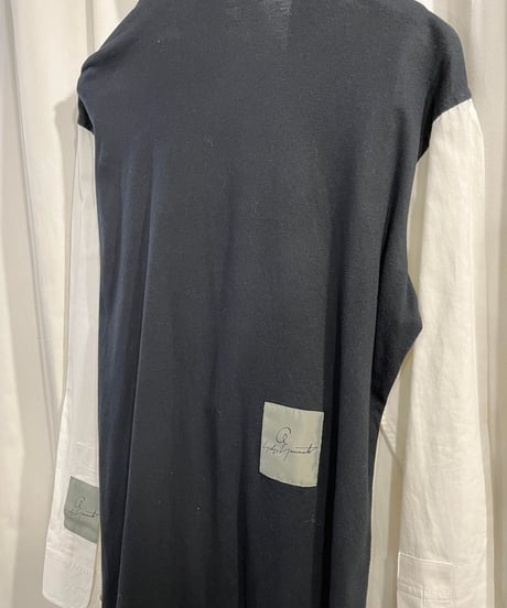 2016ss  yohji yamamoto pour homme 3枚襟プリントブラウス（HO-B47-805）