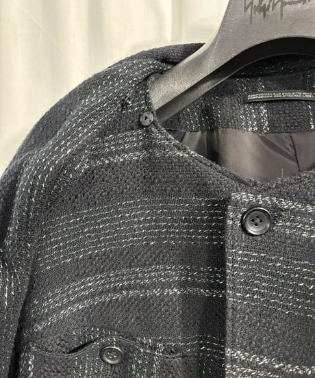 2024SS yohji yamamoto pour homme 取り外し可能ストールジャケット（HS-J15-010）