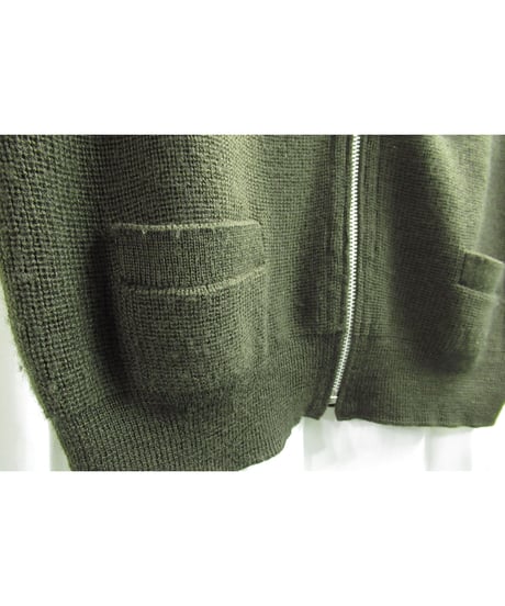 95aw yohji yamamoto pour homme vintage 鹿鳴館期 カーキ ニットベスト（HE-K13-191）