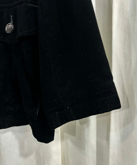 Y's yohji yamamoto アシンメトリー ベロアジャケット（YN-J17-205）