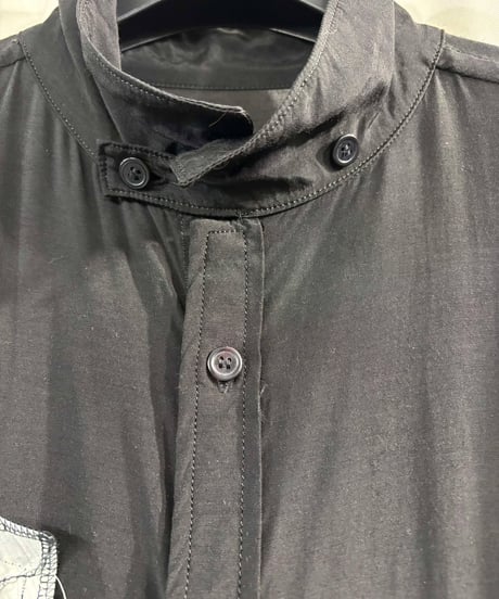 2019SS yohji yamamoto pour homme パッチワークロングブラウス（HH-B59-294）