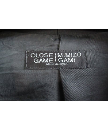 CLOSE GAME MASAYUKI MIZOGAMI 一つ掛け釦 ロングジャケット