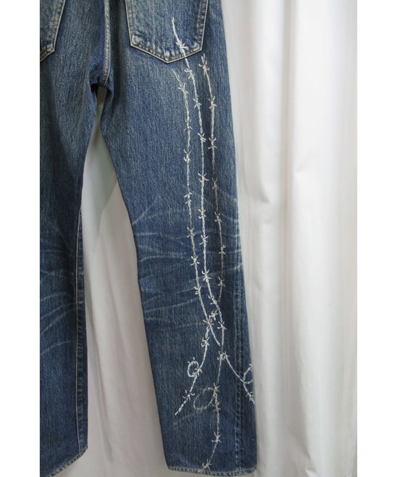 希少Y-3 初期 友禅 yohji yamamoto homme 有刺鉄線デニムパンツ 希少Y-3 初期 友禅 yohji yamamoto homme 有刺鉄線デニムパンツ