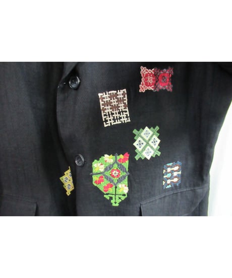 美品 11ss yohji yamamoto pour homme 刺繍ワッペン付きジャケット HO-J54-309