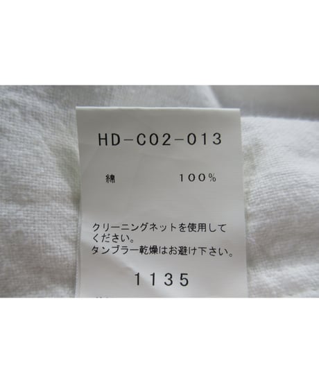 17ss yohji yamamoto pour homme コットン ストールデザイン スタンドカラーコート（HD-C02-013）