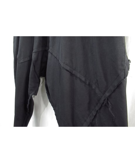 15aw yohji yamamoto pour homme 切りっぱなし 裾レイヤードデザイン サルエルパンツ（HY-P1）