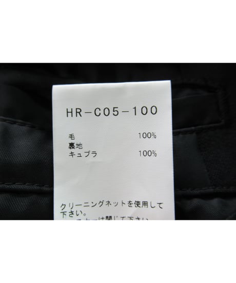 20aw yohji yamamoto pour homme ダブルファスナーデザイン ロングコート（HR-C05-100）