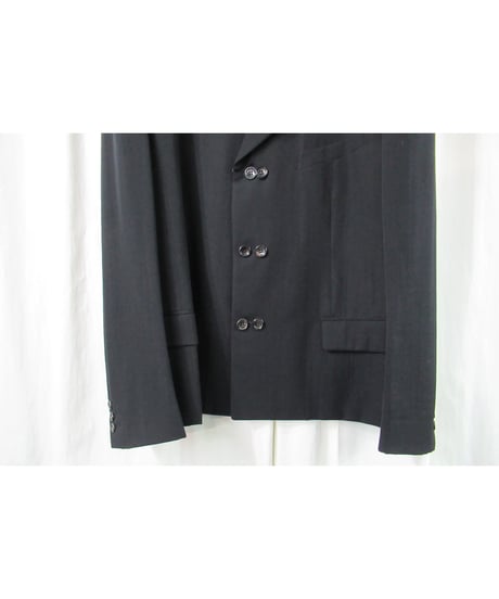 激レア AD1988 COMME des GARCONS HOMME PLUS 花襟 ダブルボタンデザインジャケット PP-05008S