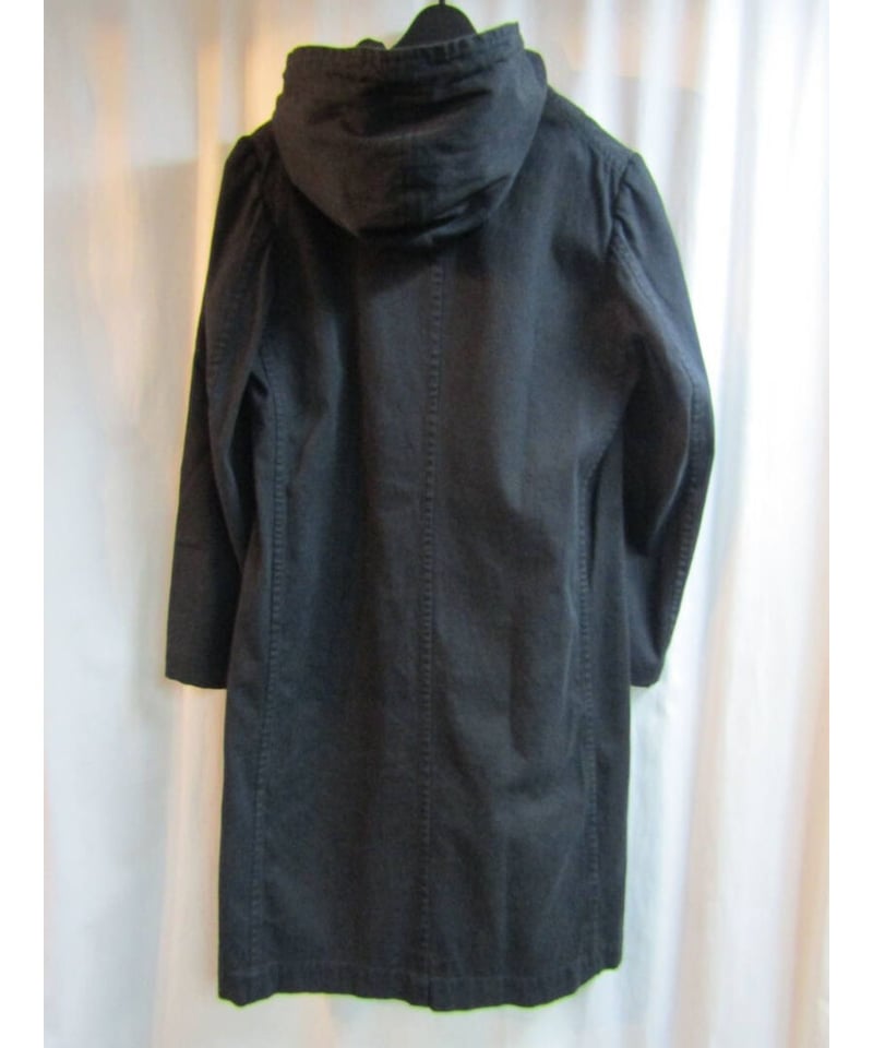 即購入可　YohjiYamamoto +noir ロングジャケット Y's yohji yamamoto フード付ロングジャケット YN-J08-012 | LA