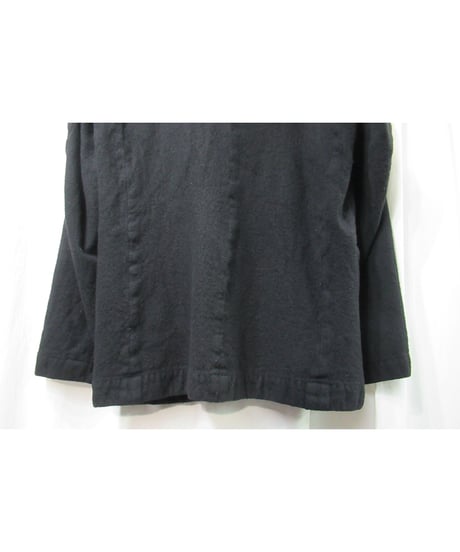 00aw yohji yamamoto pour homme 縮絨 襟ニットデザインジャケット②（HT-J10-150）