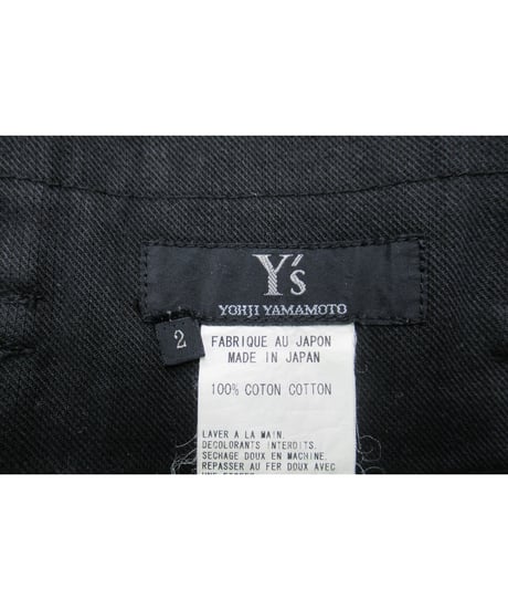 Y’s yohji yamamoto ボックスワイドパンツ YN-P17-012