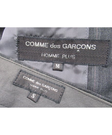 レア 80’s COMME des GARCONS HOMME PLUS プリーツ襟デザインセットアップ PJ-11067M