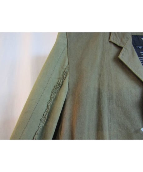Y's yohji yamamoto  カーキ 素材切替デザインジャケット YJ-J29-045