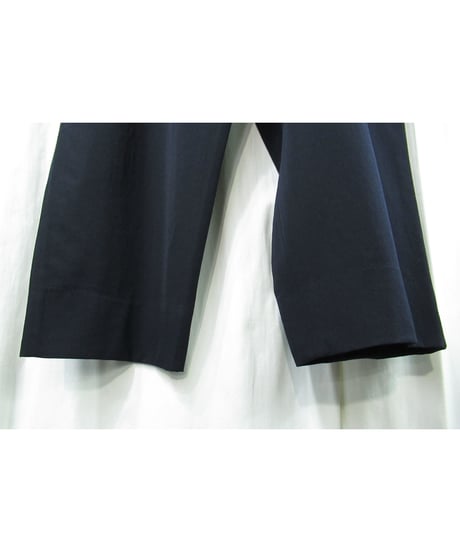1996SS yohji yamamoto pour homme vintage ウエスト紐 紺 ワイドテーパードパンツ（HF-P08-112）