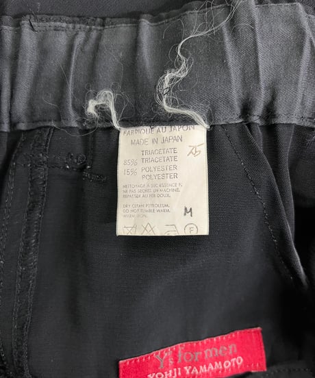 Y's for men yohji yamamoto 赤タグ ウエストゴムシャーリングパンツ（MD-P15-509）