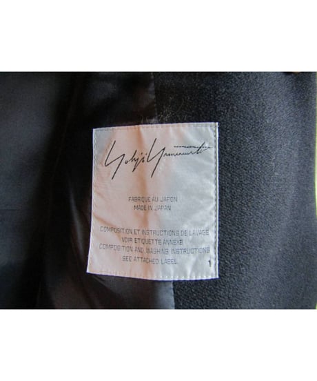 03aw yohji yamamoto femme ピークドラペルジャケット FU-J19-117