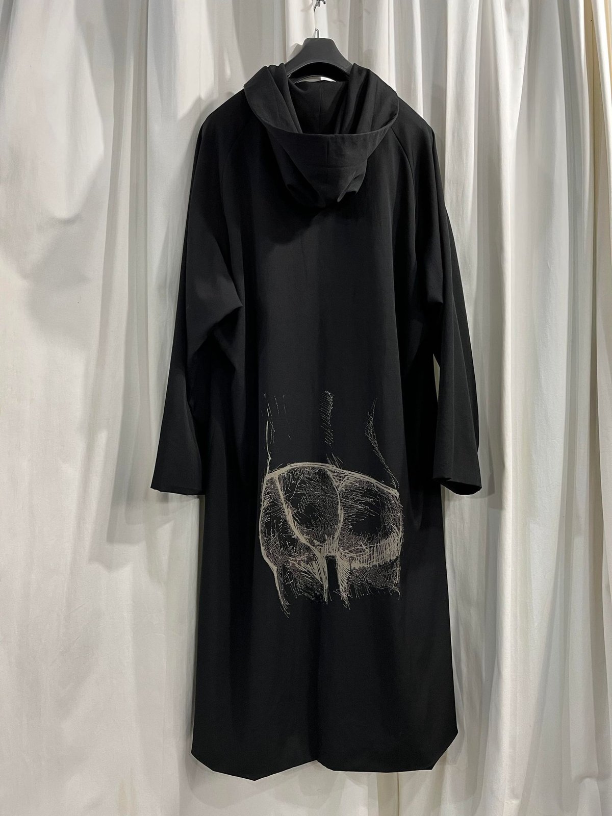 2018AW yohji yamamoto pour homme フード付きデザインロングコー