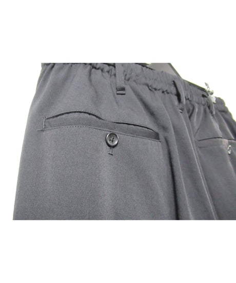17ss yohji yamamoto pour homme ２タック テーパードパンツ（HD-P19-100）