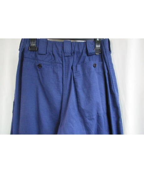 14ss yohji yamamoto pour homme 紺 ゴムシャーリングコットンパンツ HG-P77-048