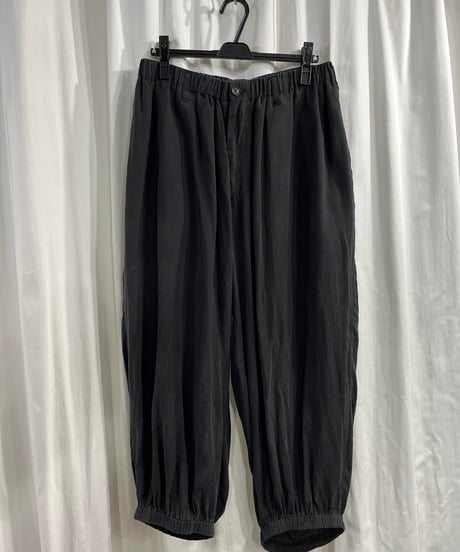 2020SS yohji yamamoto pour homme ウエスト＆裾ゴムパンツ（HN-P32-222）